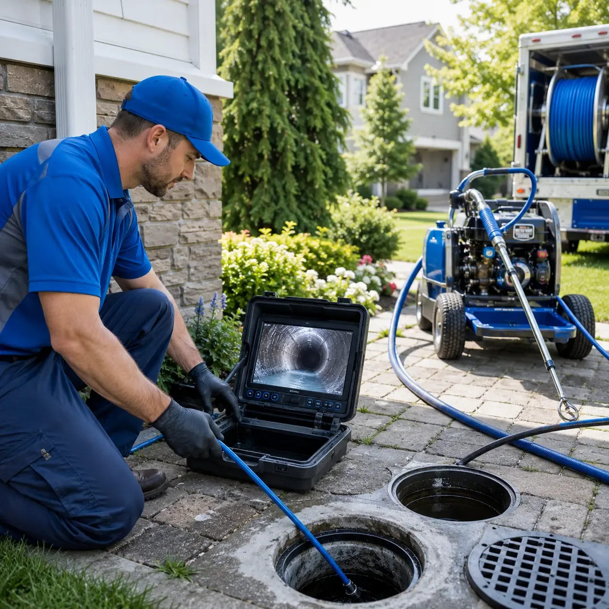 Outdoor drain cleaning professionals serving Westville, IN